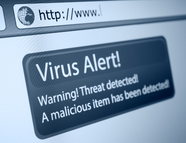 malware - virus alert